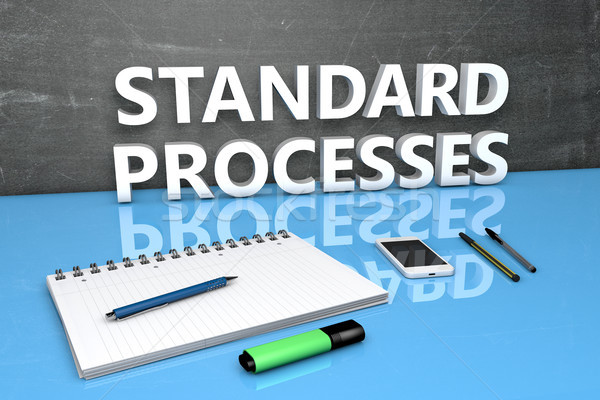 Standard Processes text concept Stock photo © Mazirama