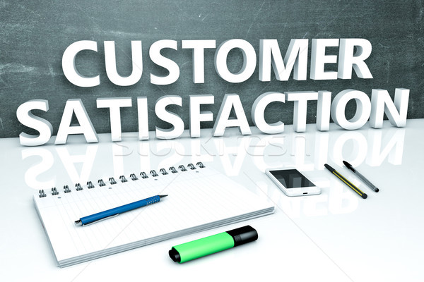 Customer Satisfaction text concept Stock photo © Mazirama