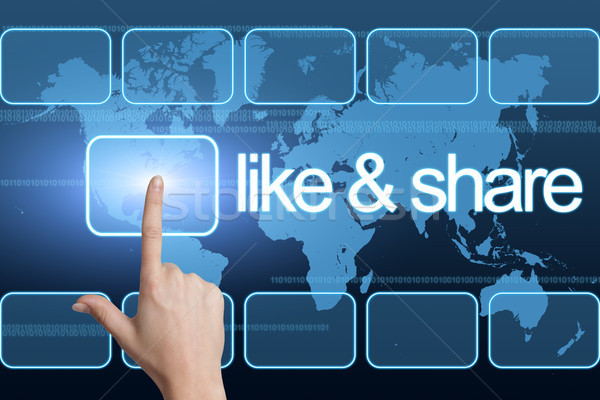 like and share Stock photo © Mazirama