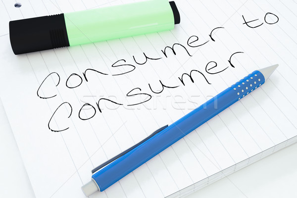 Consumer to Consumer Stock photo © Mazirama