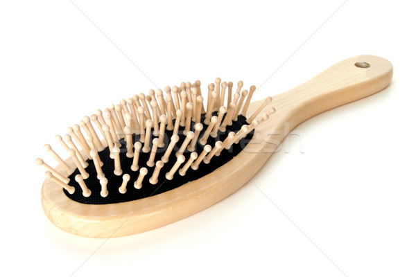 Bois cheveux brosse blanche fond vie [[stock_photo]] © mblach