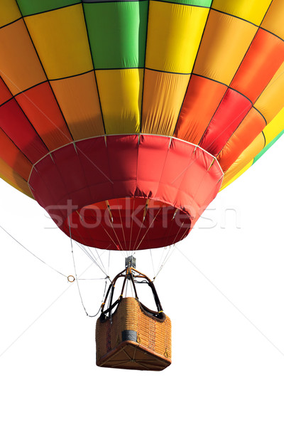 Stockfoto: Luchtballon · geïsoleerd · leuk · vrijheid · vliegen · mand