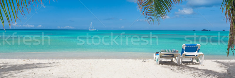 Praia tropical tropical areia branca praia natureza paisagem Foto stock © mblach