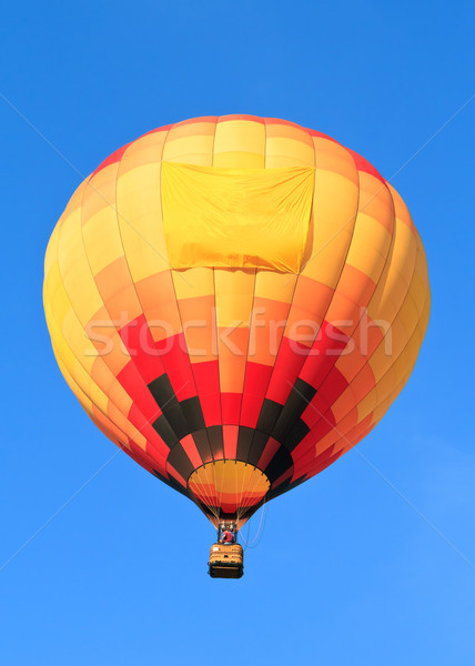 Sıcak hava balonu mavi gökyüzü gökyüzü spor mavi eğlence Stok fotoğraf © mblach