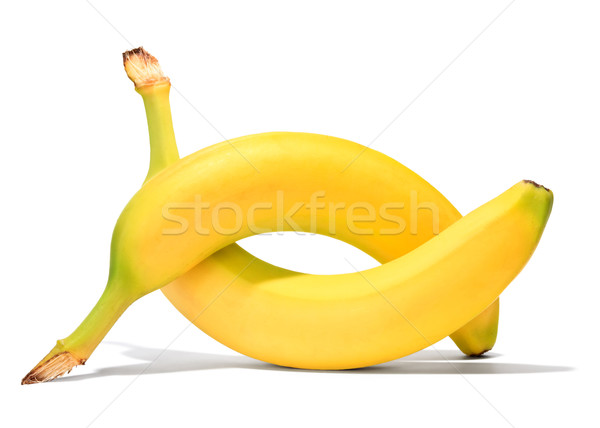 Banană alb alimente fruct sănătate energie Imagine de stoc © mblach