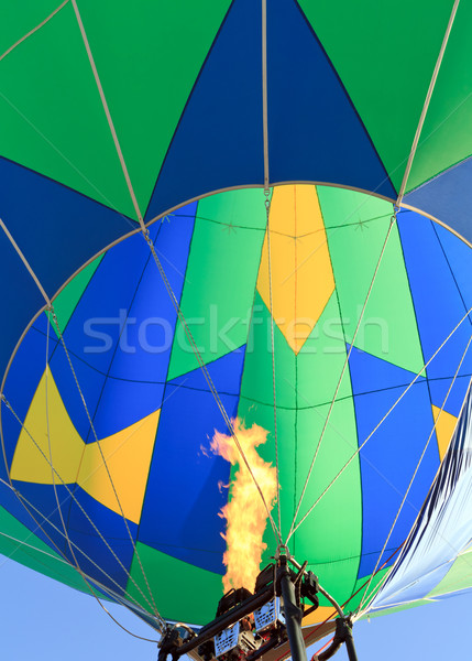 Stock fotó: Hőlégballon · közelkép · égbolt · sport · kék · jókedv