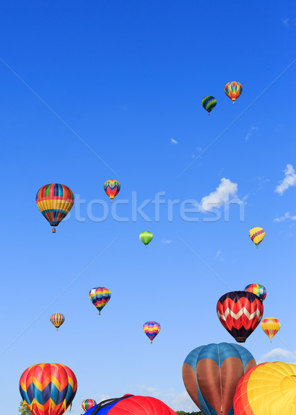 Zdjęcia stock: Hot · powietrza · balony · kolorowy · niebo · sportu