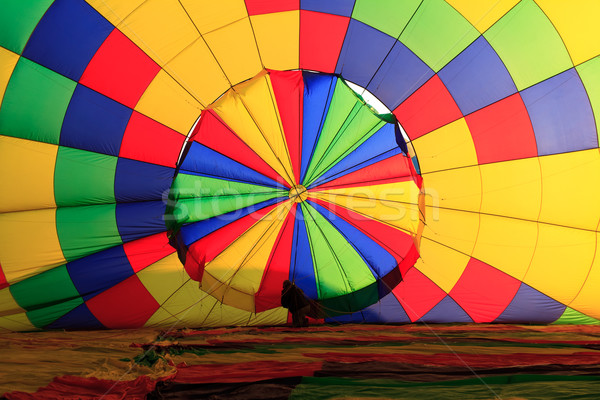 Stockfoto: Luchtballon · kleurrijk · leuk · kleur · vliegen · hot