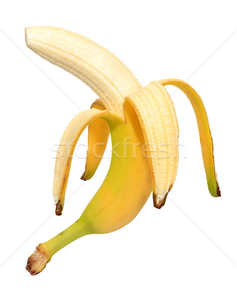 Banán fehér étel gyümölcs egészség energia Stock fotó © mblach