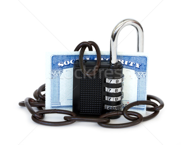 Furtul de identitate tehnologie securitate card sigur idee Imagine de stoc © mblach