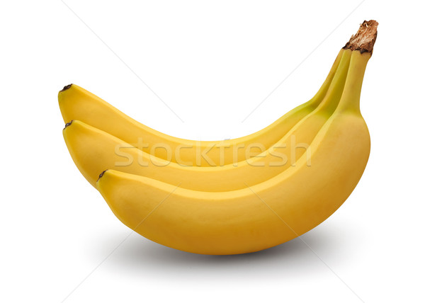 Foto stock: Plátanos · blanco · salud · color · plátano · frescos