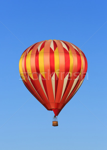 Balão de ar quente colorido céu esportes azul diversão Foto stock © mblach