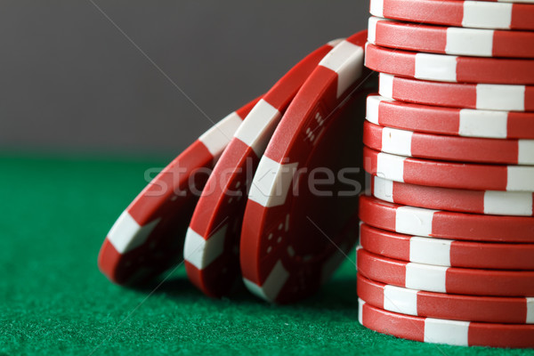 Poker chips tavola sfondo divertimento rosso poker Foto d'archivio © mblach