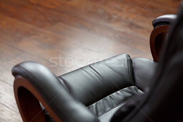 Krzesło skóry wykonawczej meble ramię szef Zdjęcia stock © mblach