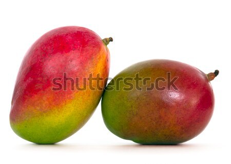 Mango weiß Essen Hintergrund Frühstück Dessert Stock foto © mblach