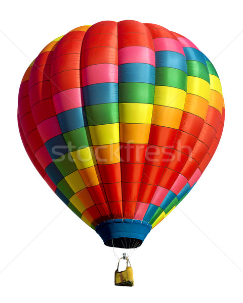 Stockfoto: Luchtballon · geïsoleerd · leuk · vrijheid · vliegen · mand