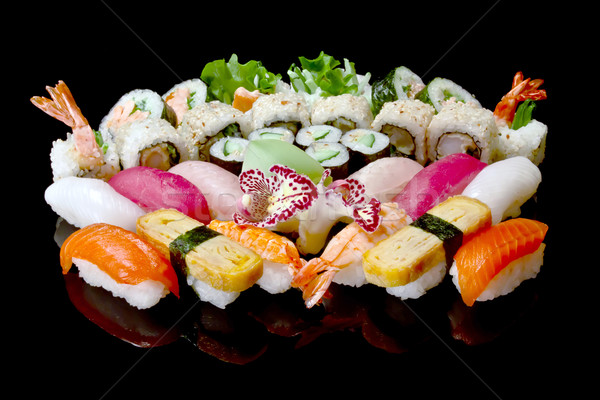 Sushi set salute cena asian mangiare Foto d'archivio © mblach