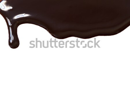 Sirop de ciocolata maro alimente fundal bomboane întuneric Imagine de stoc © mblach