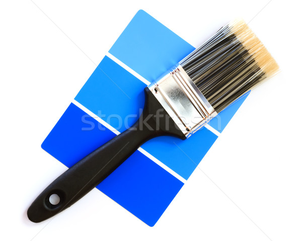 color swatch with paintbrush Stock photo © mblach