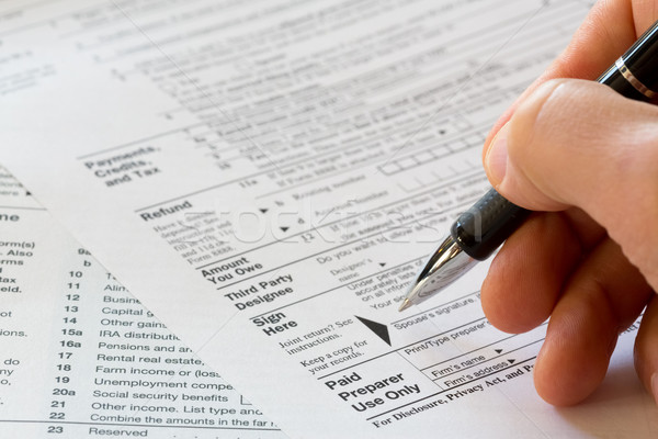 tax form Stock photo © mblach