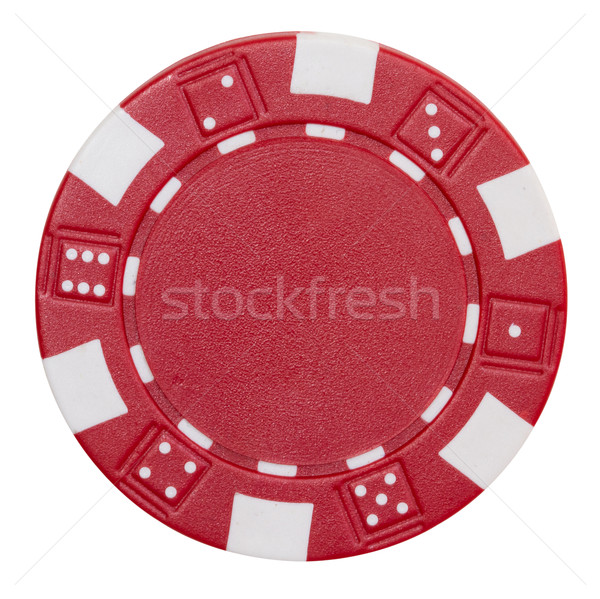 Poker puce rouge isolé blanche fond [[stock_photo]] © mblach