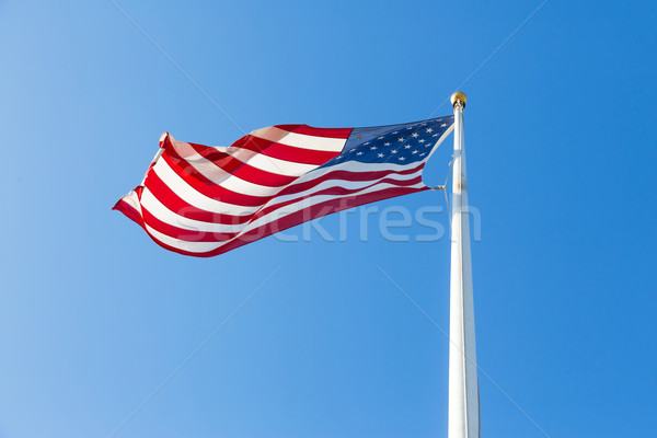 商业照片: 美国国旗 · 蓝天 · 天空 · 明星 ·旗·白