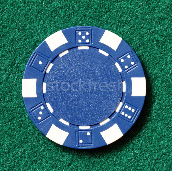 Blauw poker chip tabel leuk Stockfoto © mblach