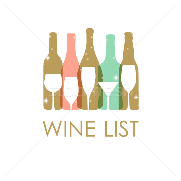 Vector Illustration of an Abstract Wine Background Stock photo © mcherevan