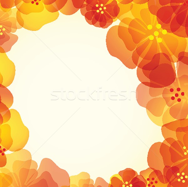 Zdjęcia stock: Streszczenie · wzrosła · kwiat · karty · papieru · projektu