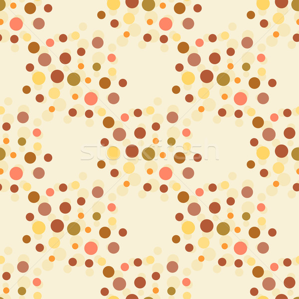 Beige brun couleurs pointillé à pois [[stock_photo]] © mcherevan