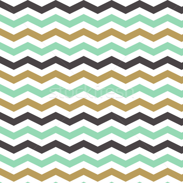 Seamless Zigzag Pattern in pastel colors. Vector illustration. Stock photo © mcherevan