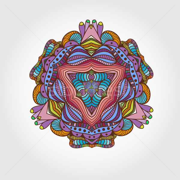 曼陀羅 手工繪製 復古 圓 商業照片 © mcherevan
