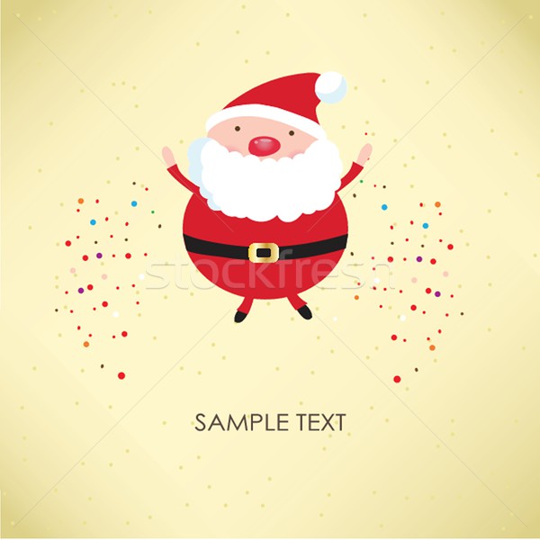 Christmas card with Santa Klaus Stock photo © mcherevan