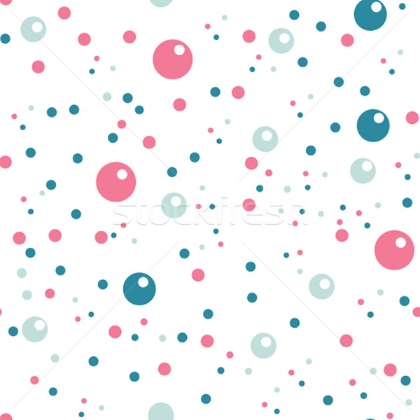 Vector circles seamless pattern in pastel colors Stock photo © mcherevan