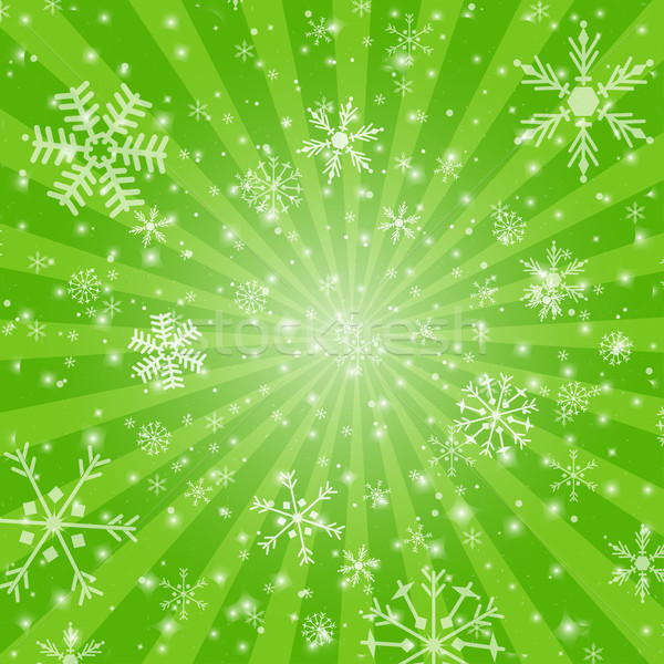 商业照片: 抽象 · 绿色 · 圣诞节 · 雪花 · 设计