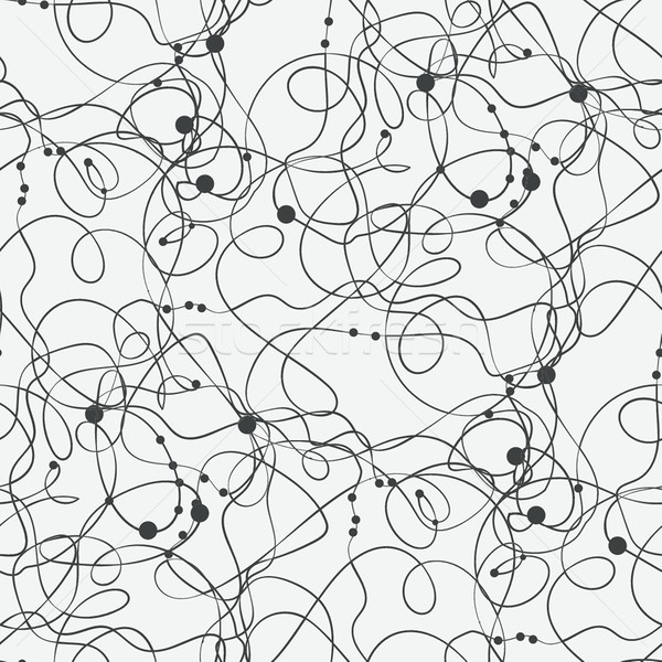 Abstract vector fara sudura negru alb zigzag model Imagine de stoc © mcherevan
