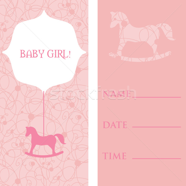 Vector cute greeting card It's a boy Stock photo © mcherevan