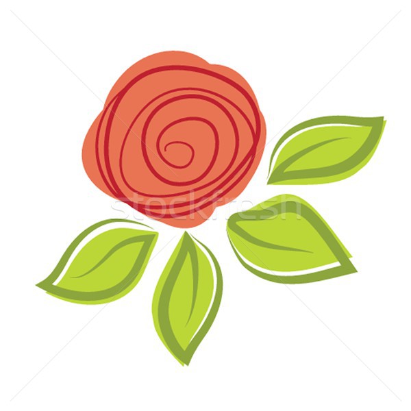 Resumen aumentó flor papel diseno arte Foto stock © mcherevan