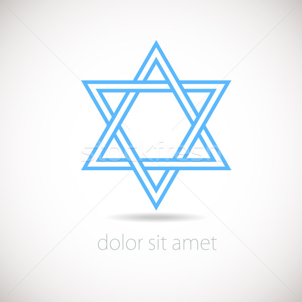 Star of David logo concept. Vector illustration, Israel. Stock photo © mcherevan