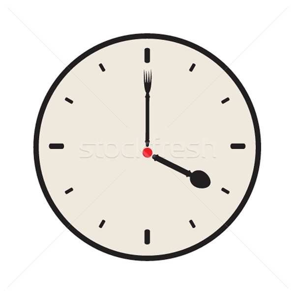 Vector old vintage clock face Stock photo © mcherevan