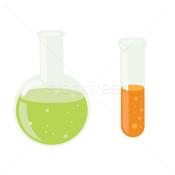 Kémia laboratórium üvegek orvosi technológia egészség Stock fotó © mcherevan