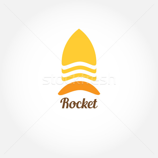 Vector raket logo symbool icon Stockfoto © mcherevan