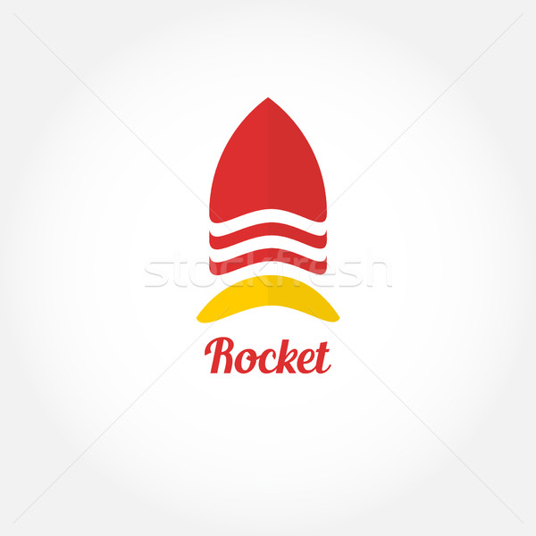 Vector raket logo symbool icon Stockfoto © mcherevan