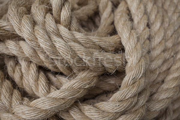 Roll of ship ropes as background texture Stock photo © mcherevan