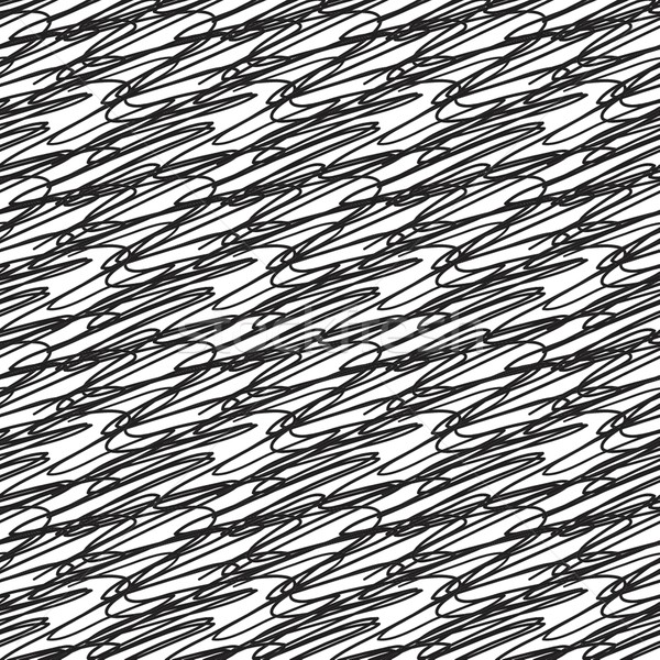 Abstract Vector Seamless Black And White Zigzag Pattern With