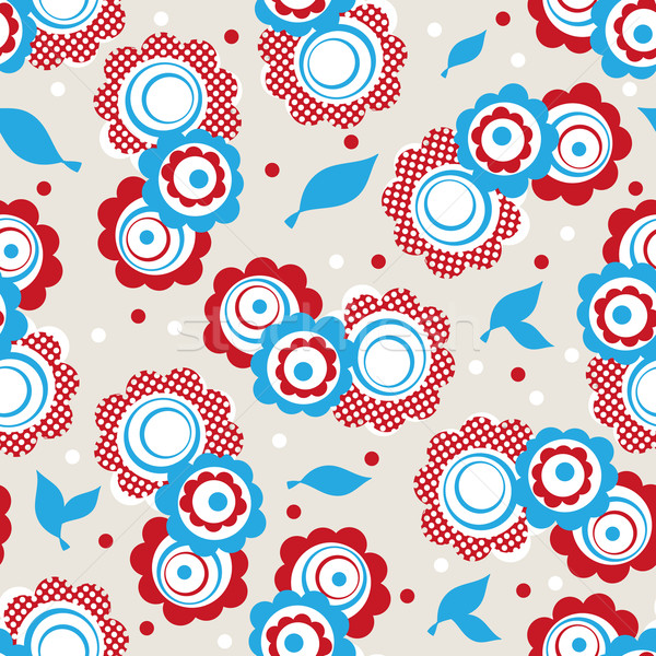 Vector seamless  spring pattern  fully editable seamless pattern Stock photo © mcherevan