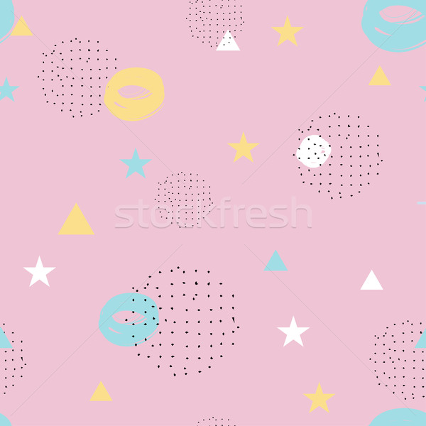 Nowoczesne stylu streszczenie wzór czarny pastel Zdjęcia stock © mcherevan
