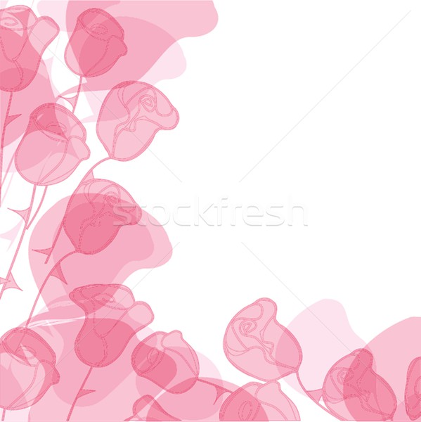 Abstract rosa fiore carta carta design Foto d'archivio © mcherevan