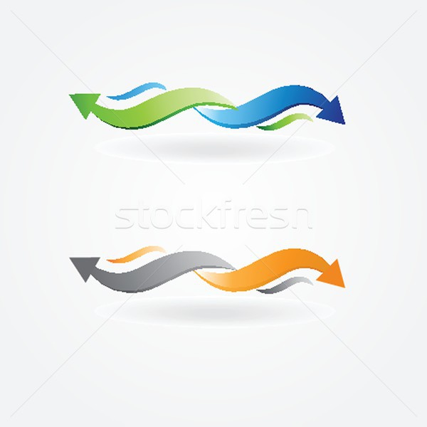 Vintage arrows. Vector set for your design. Stock photo © mcherevan