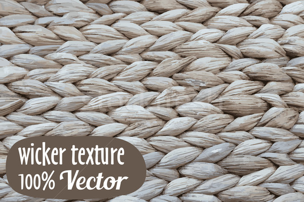 Wicker texture backgroun vector illustration in rustic style Stock photo © mcherevan